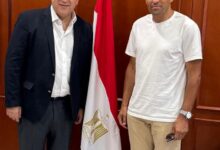 FB IMG 1783183472268 سفير مصر بالمغرب يستقبل الحسين عموتة قبل توجهه إلى القاهرة لبدء مهمته رسميا في تدريب النادي الأهلي