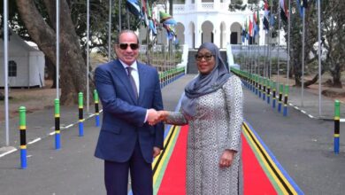 FB IMG 1784382168339 السيسي ورئيسة تنزانيا يبحثان تعزيز الشراكة الاستراتيجية ويشهدان توقيع مذكرتي تفاهم في النقل والطاقة