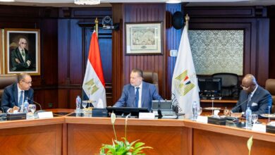 اجتماع محافظ البنك المركزي المصري ووزير الخارجية ورئيس البنك الإفريقي للتصدير والاستيراد