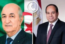 اتصال هاتفي بين الرئيس عبد الفتاح السيسي والرئيس الجزائري عبد المجيد تبون الرئيس السيسي يؤكد تضامن مصر الكامل مع الجزائر في مواجهة الحرائق التي طالت مساحات من أراضيها