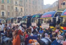 انطلاق الفوج الأول للعودة الطوعية لقوات الجمارك السودانية " الجمارك السودانية " تدشن أول أفواج العودة الطوعية من القاهرة إلى السودان.. 686 عائداً يغادرون على متن 14 حافلة 