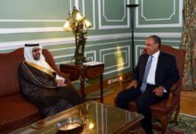 الدكتور بدر عبد العاطي وزير الخارجية المصري يستقبل فهد الدوسري رئيس مجلس إدارة المصرف العربي للتنمية في أفريقيا