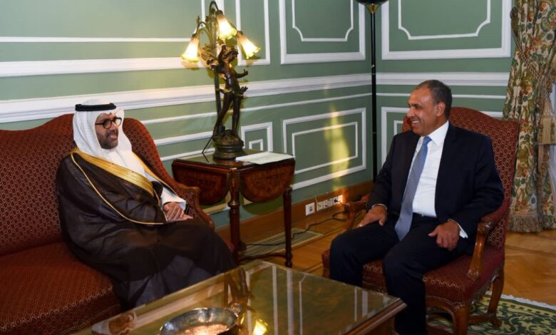 الدكتور بدر عبد العاطي وزير الخارجية المصري يستقبل فهد الدوسري رئيس مجلس إدارة المصرف العربي للتنمية في أفريقيا