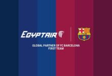 Partnership between EgyptAir and FC Barcelona مصر للطيران توقع اتفاقية شراكة عالمية مع نادي برشلونة .. الناقل الوطني المصري يعزز حضوره الدولي