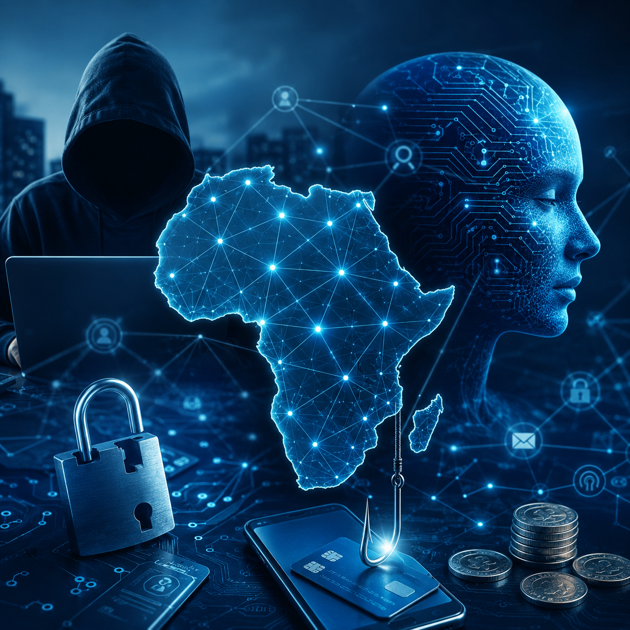 تقرير صادم للإنتربول: الذكاء الاصطناعي يقف وراء 55% من الجرائم الإلكترونية في أفريقيا.. وخسائر القارة تتجاوز 484 مليون دولار 1 نصف الجرائم الإليكترونية في قارة إفريقيا مرتبط بالذكاء الاصطناعي تقرير صادم للإنتربول: الذكاء الاصطناعي يقف وراء 55% من الجرائم الإلكترونية في أفريقيا.. وخسائر القارة تتجاوز 484 مليون دولار