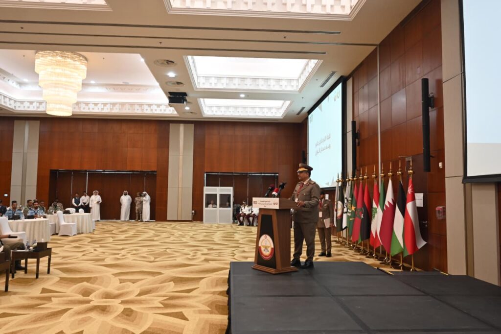 IMG 20260906 WA0032 « الكواري »  يفتتح الندوة العربية العسكرية الخامسة للطب الرياضي