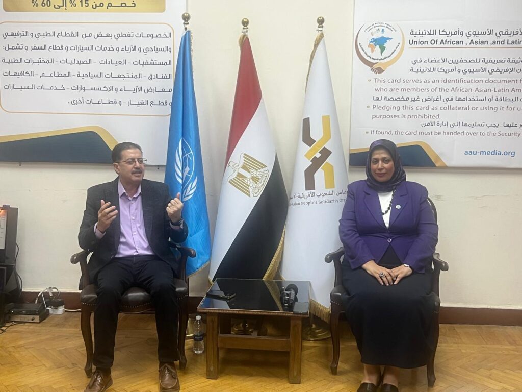 IMG 20260915 WA0019 السفير العرابي يطلق بطاقات عضوية اتحاد الإعلاميين الأفريقي الآسيوي 