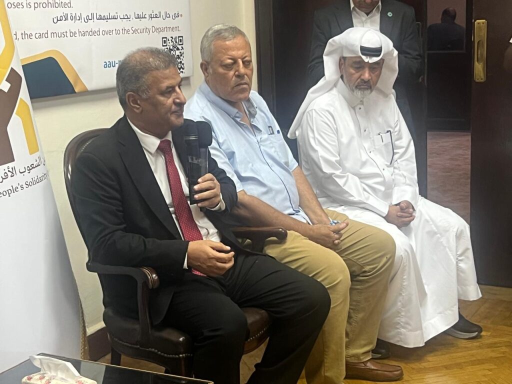 IMG 20260915 WA0020 السفير العرابي يطلق بطاقات عضوية اتحاد الإعلاميين الأفريقي الآسيوي 