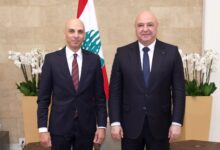 FB IMG 1792073828105 السفير تميم خلاف يقدم أوراق اعتماده إلى الرئيس اللبناني جوزاف عون 