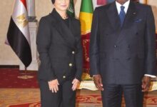 FB IMG 1792089424372 سفيرة مصر الجديدة لدي جمهورية الكونغو تقدم أوراق اعتمادها إلي الرئيس دينيس ساسو