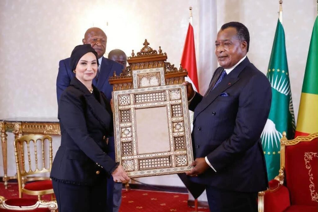 سفيرة مصر الجديدة لدي جمهورية الكونغو تقدم أوراق اعتمادها إلي الرئيس دينيس ساسو 3 FB IMG 1792089436471 سفيرة مصر الجديدة لدي جمهورية الكونغو تقدم أوراق اعتمادها إلي الرئيس دينيس ساسو